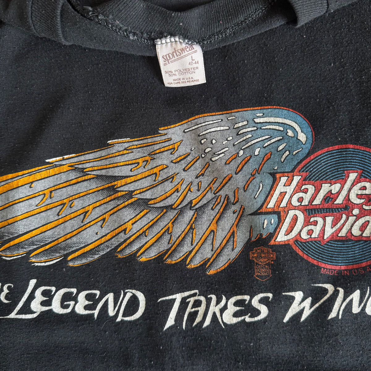 80’s Harley Legend Takes Wing Tee (L)