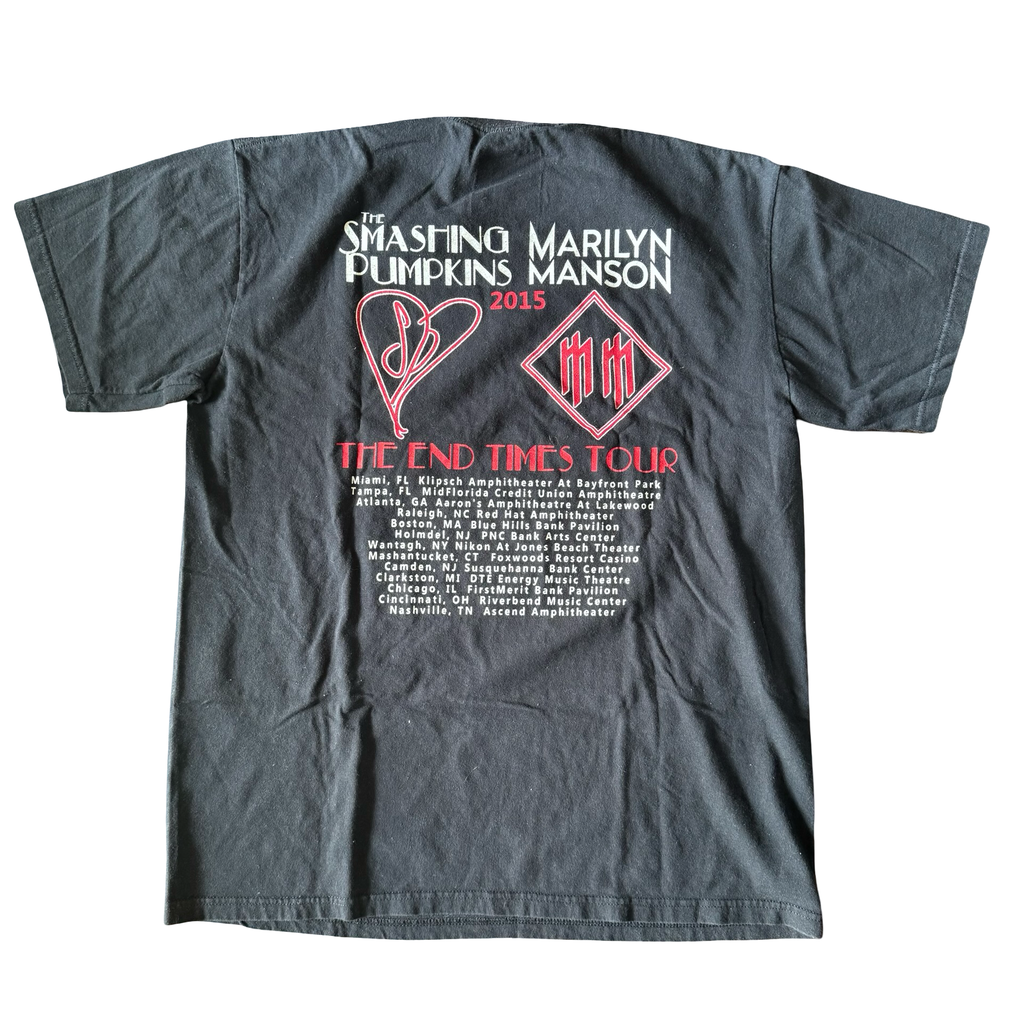 2015 Smashing Pumpkins & Marilyn Manson Tour Tee Size XL