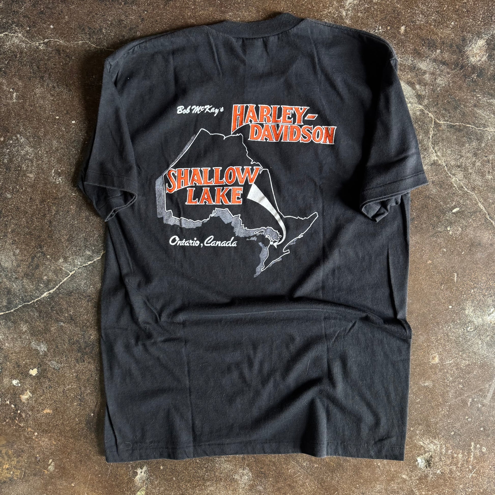 80’s Harley Davidson Canadian 3D Emblem “Evolution” Snake Tee (L)