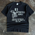 Black short-sleeve t-shirt with HS Motorcycle Supply and For Bikers Only text graphic