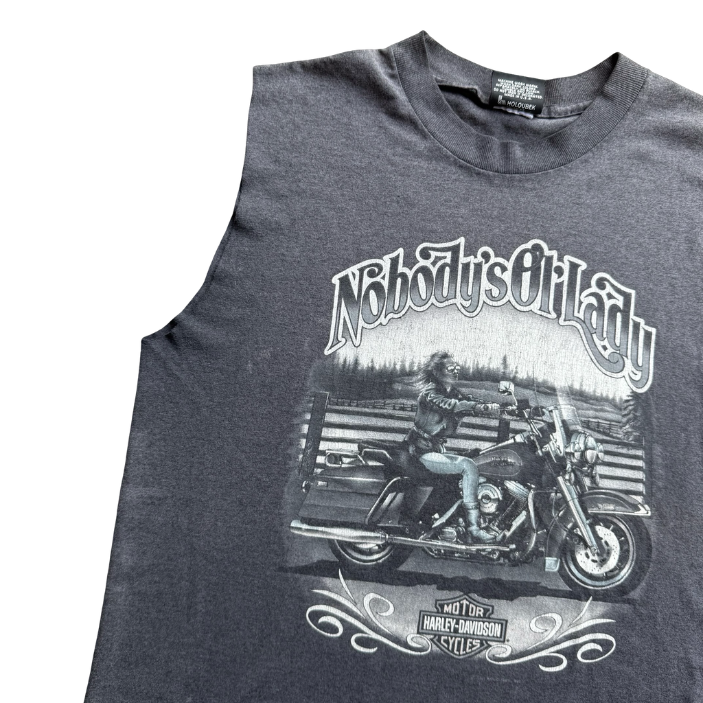 90’s Harley “Nobody’s Ol Lady” Cut-Off Tank Tee Size XL