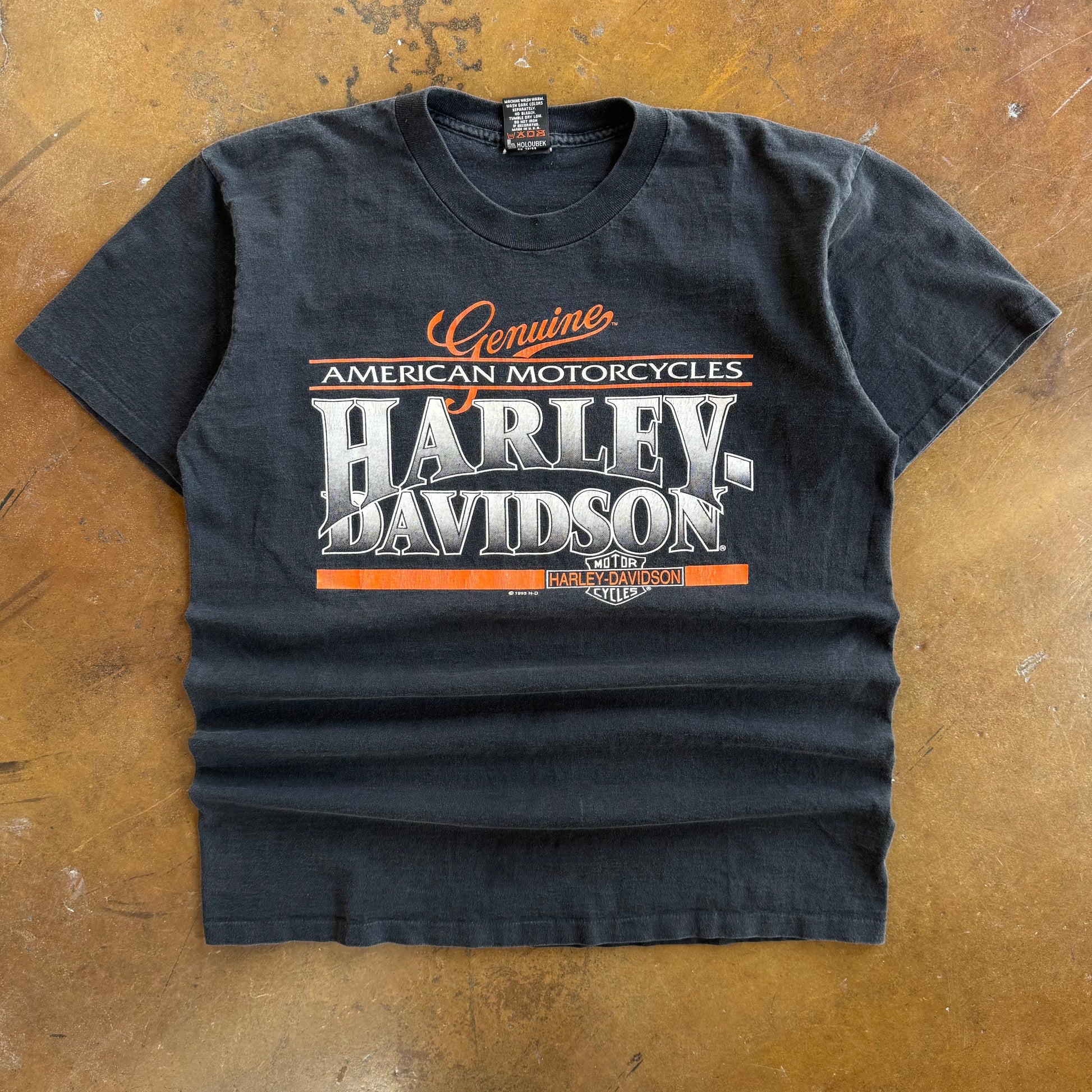 90’s Harley Davidson Genuine Spellout Tee (L)