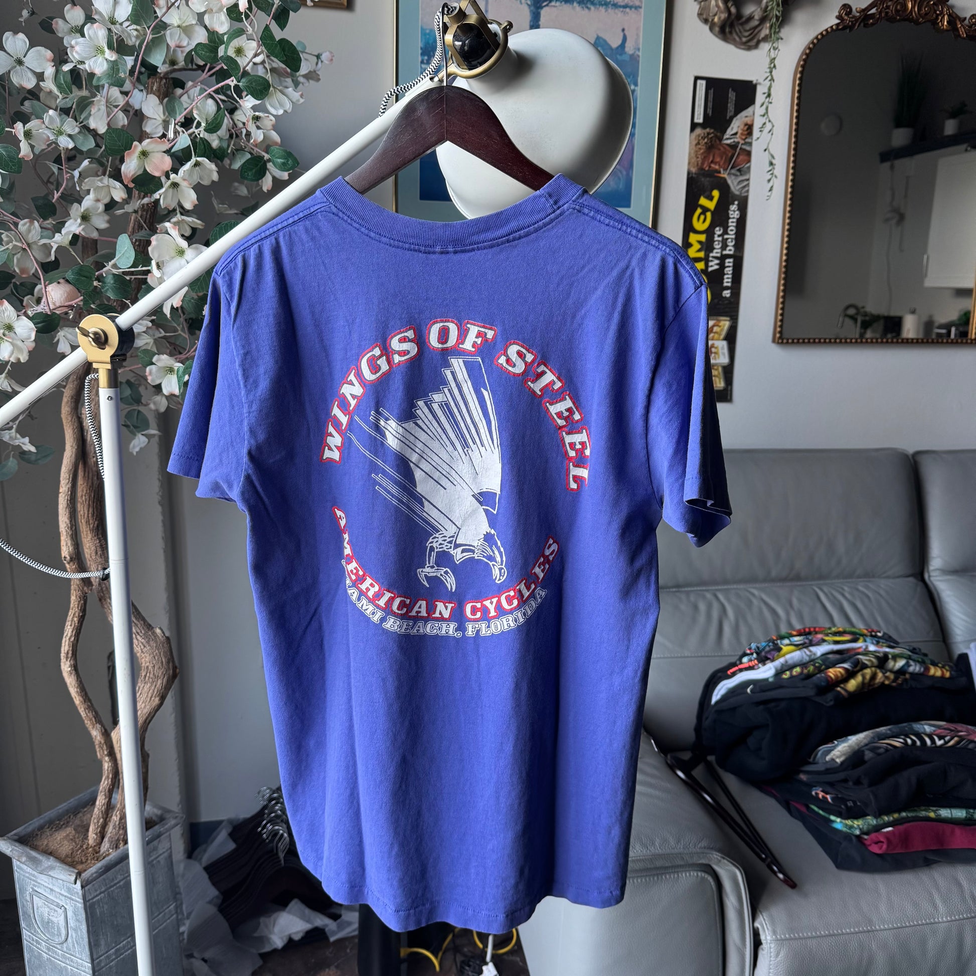 80’s Harley Gargoyle Emblem RARE Purple Tee Size L