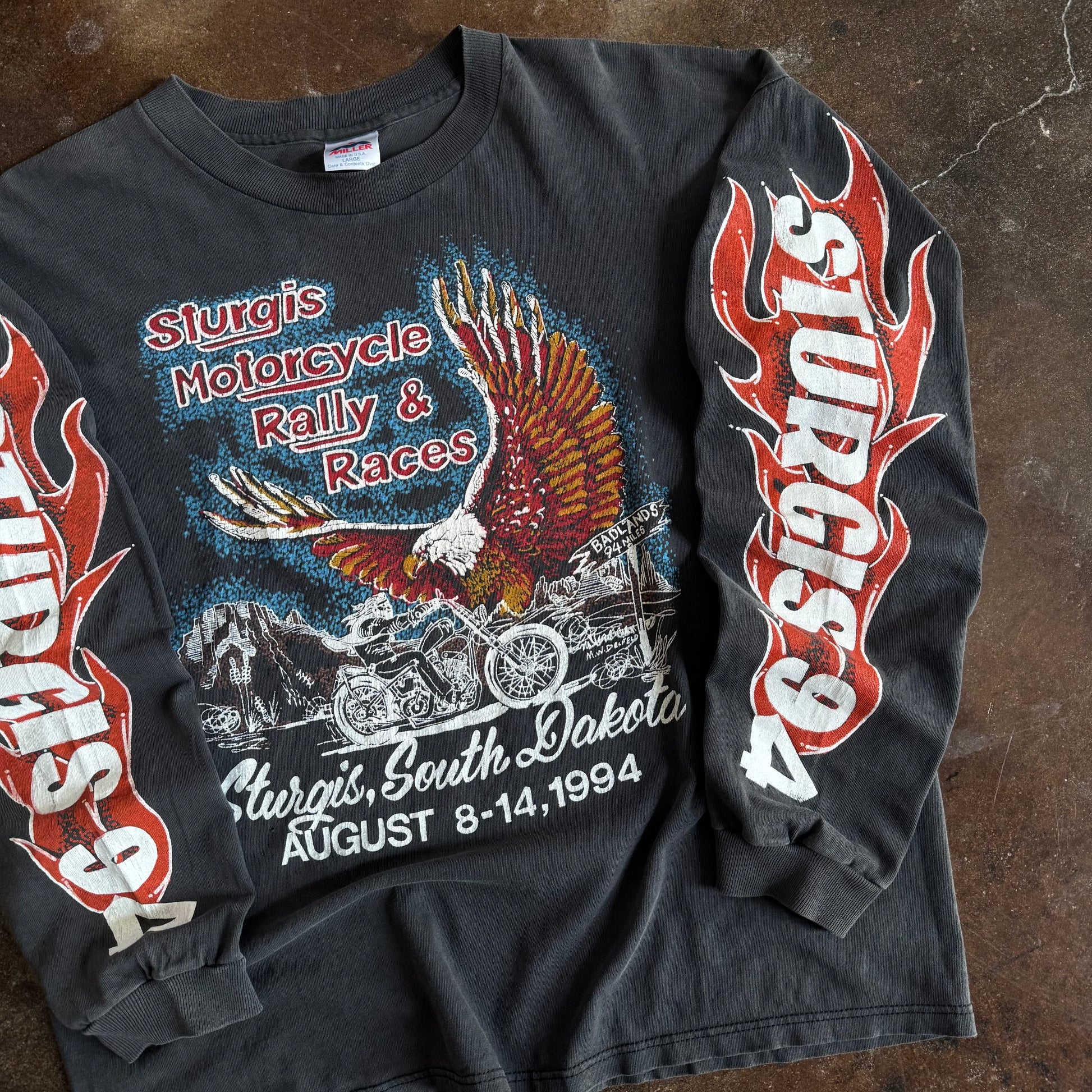 90’s Sturgis Rally Big Flame Longsleeve (L/XL)