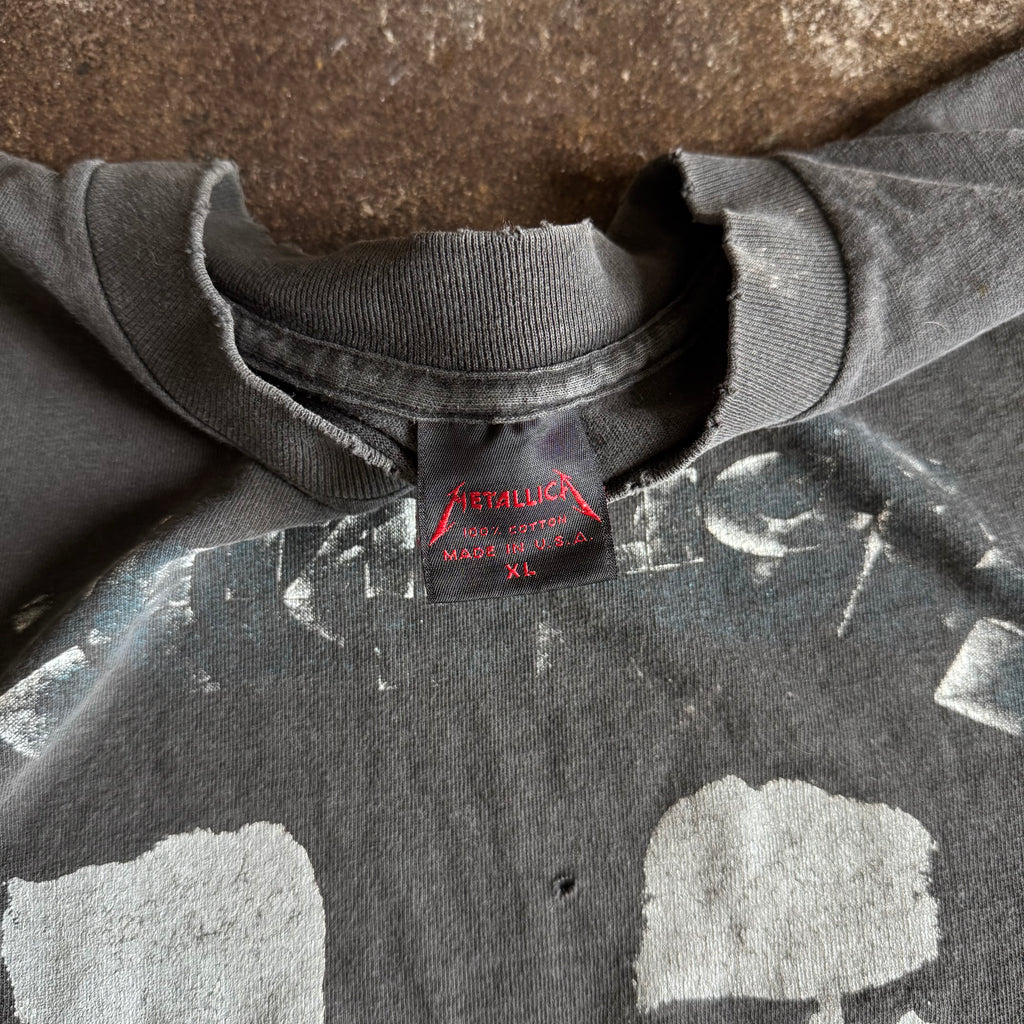 90’s Metallica Faces Sun Faded Tour Tee (XL)