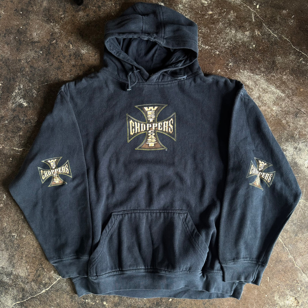 Y2K West Coast Choppers Emblem Hoodie (L)