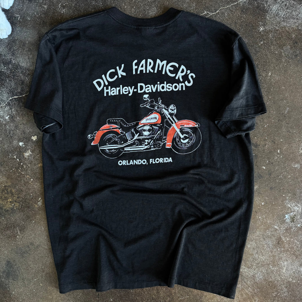 80’s Harley Push My Harley “Rice Burner” Tee (L)