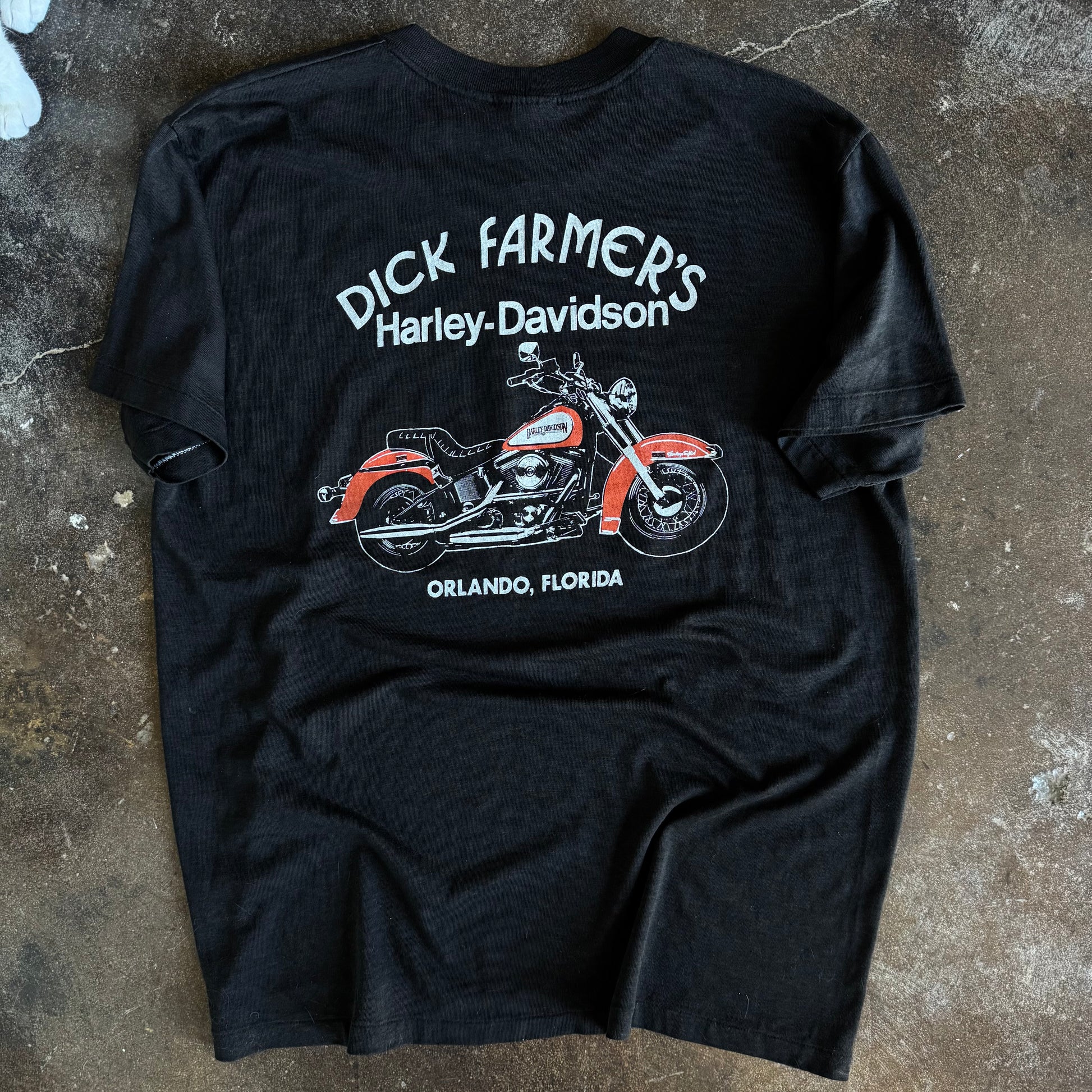 80’s Harley Push My Harley “Rice Burner” Tee (L)