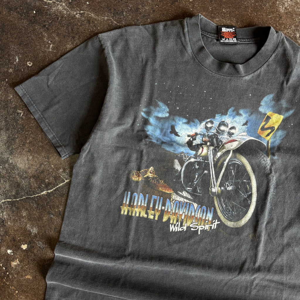 90’s Harley Wild Spirit Sun Faded Alaska Tee (XL)