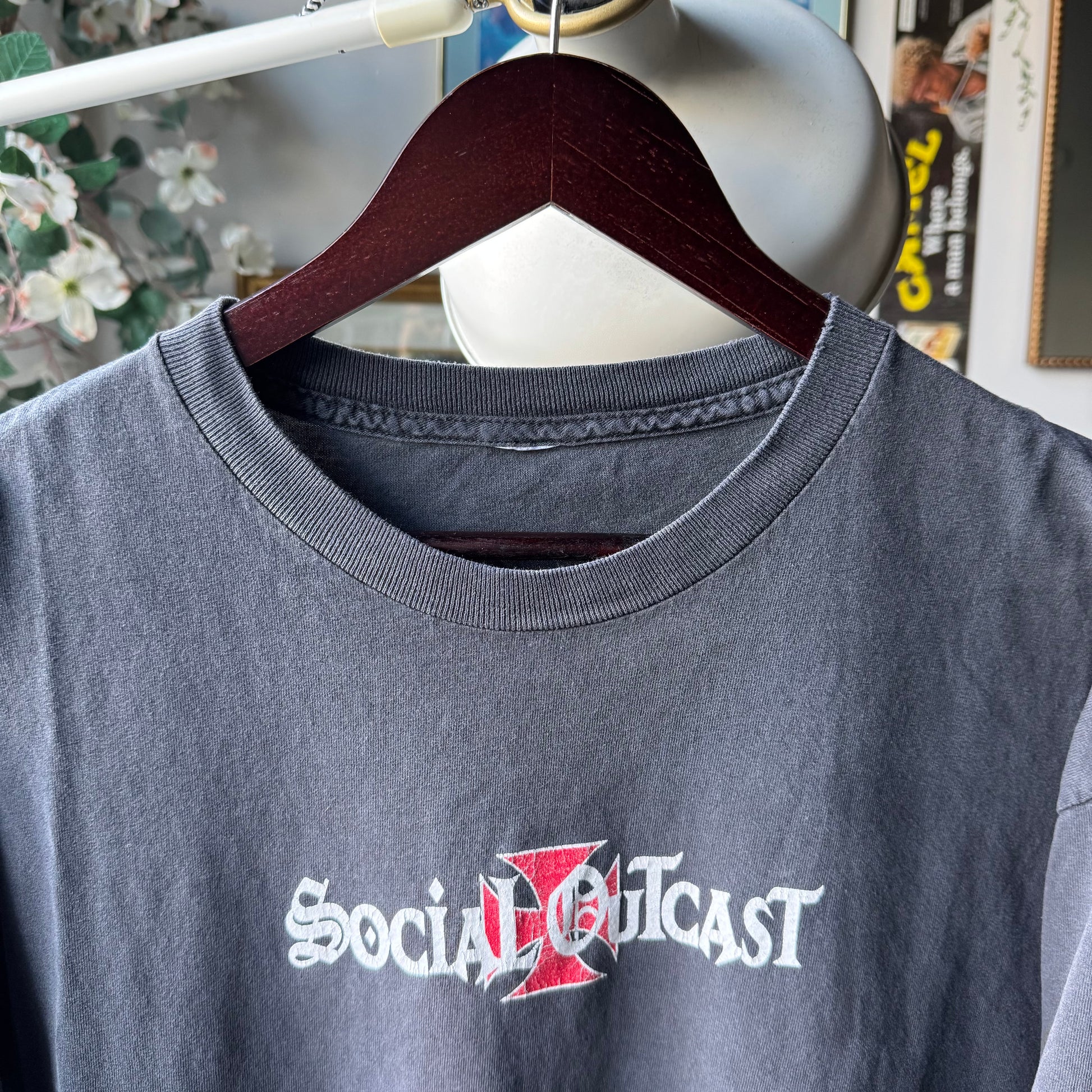 90’s Social Outcast Ragebait Longsleeve Tee Size XL