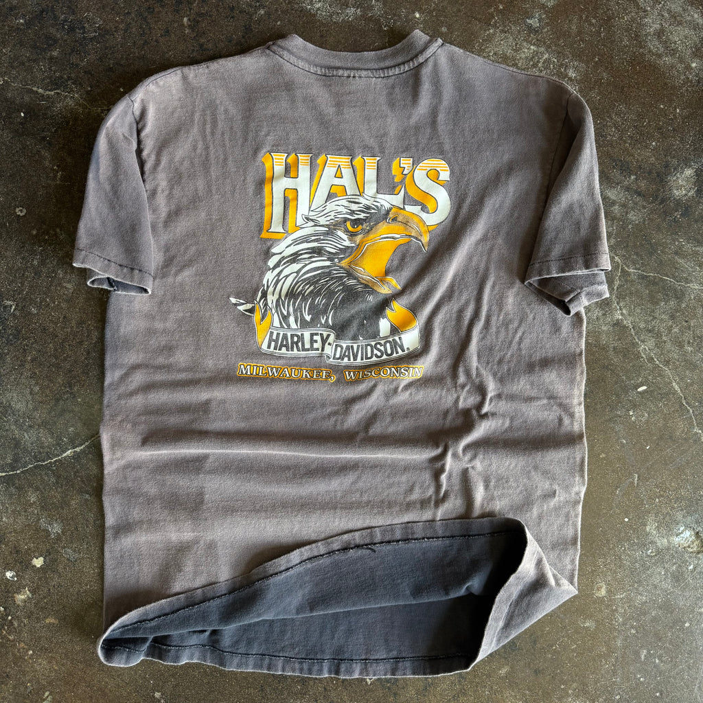80’s Harley Milwaukee Eagle Sun Faded Tee (XL)