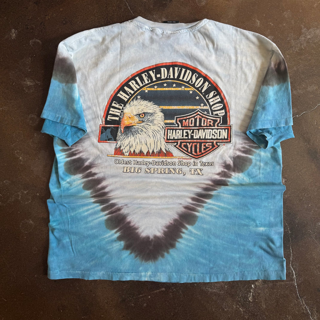 90’s Tye Dye Harley Eagle Tee (XL)