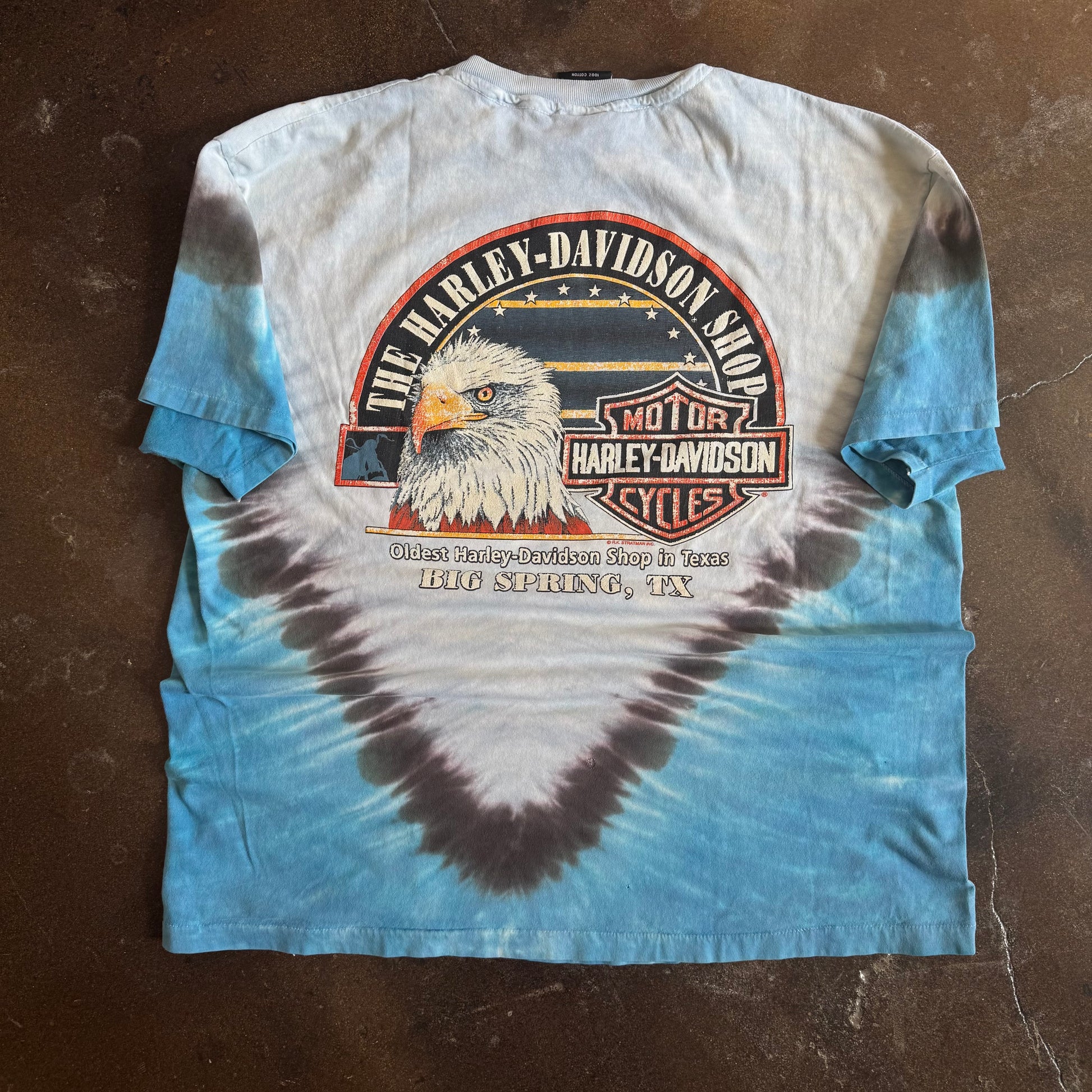 90’s Tye Dye Harley Eagle Tee (XL)