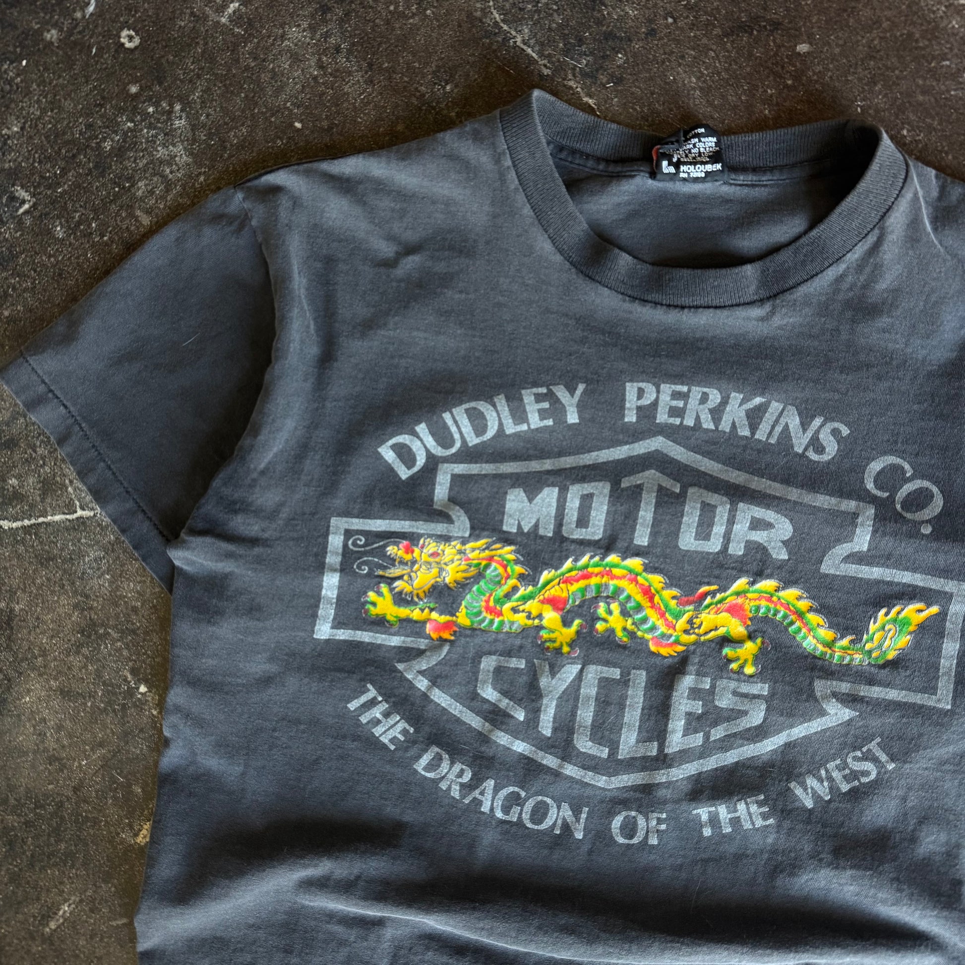 Dragon of the West Dudley Perkins Harley Grail Tee (L)