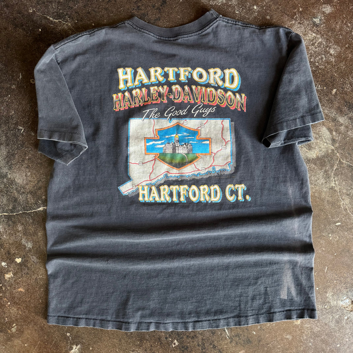 90’s Harley Call of the Wild Sun Faded Tee (XL)