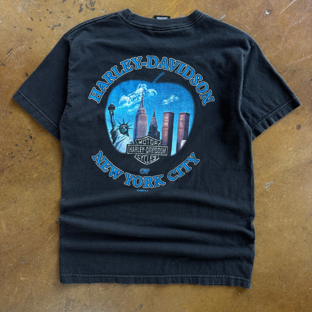 ‘01 Harley Davidson of NYC Twin Towers Tee (M)