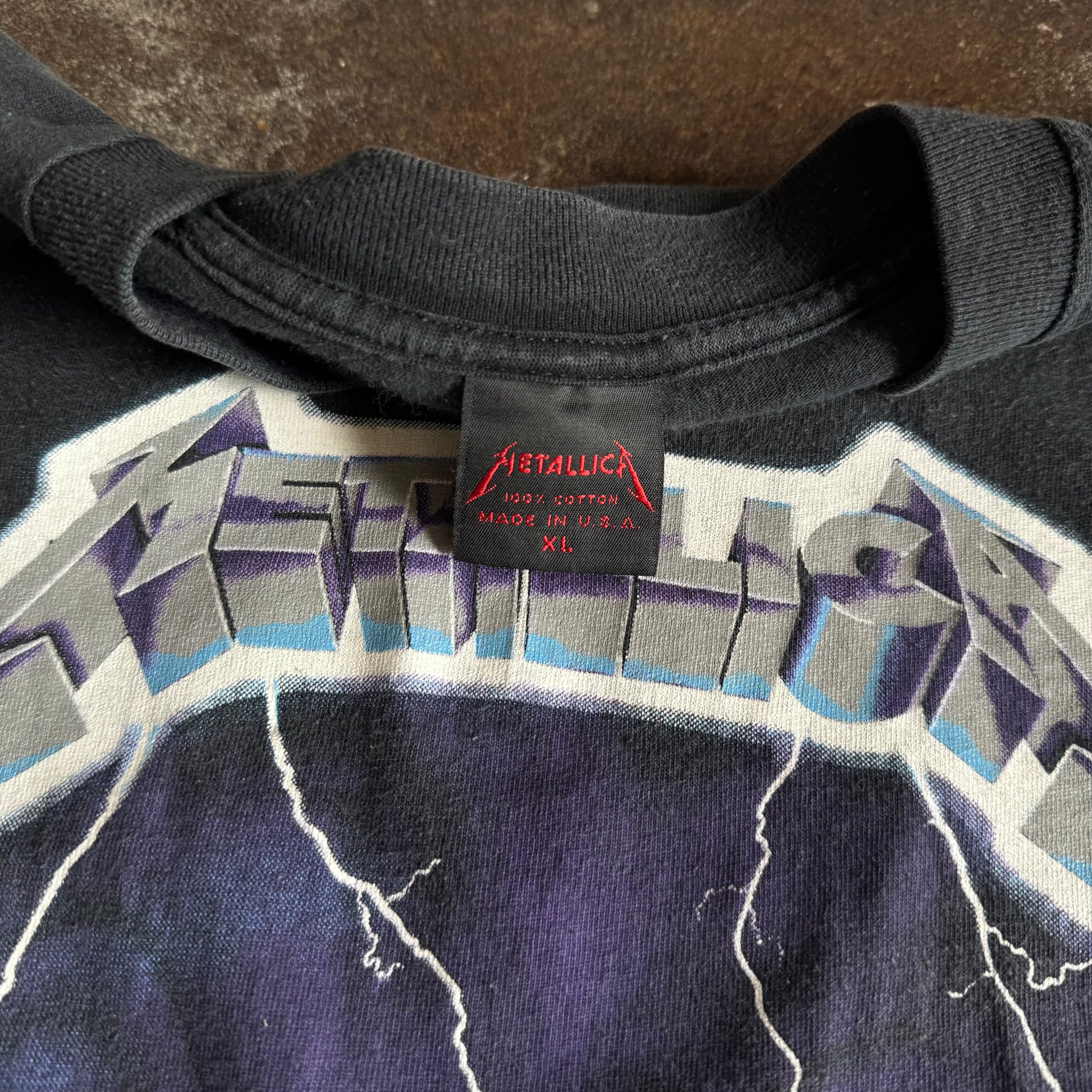 ‘89 Metallica Ride The Lightning Band Tee (XL)