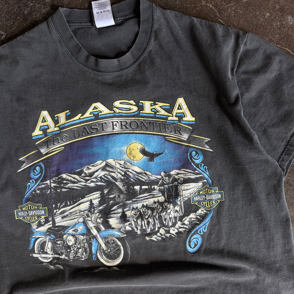 90’s Harley of Alaska “Last Frontier” Sun Faded Tee (L)