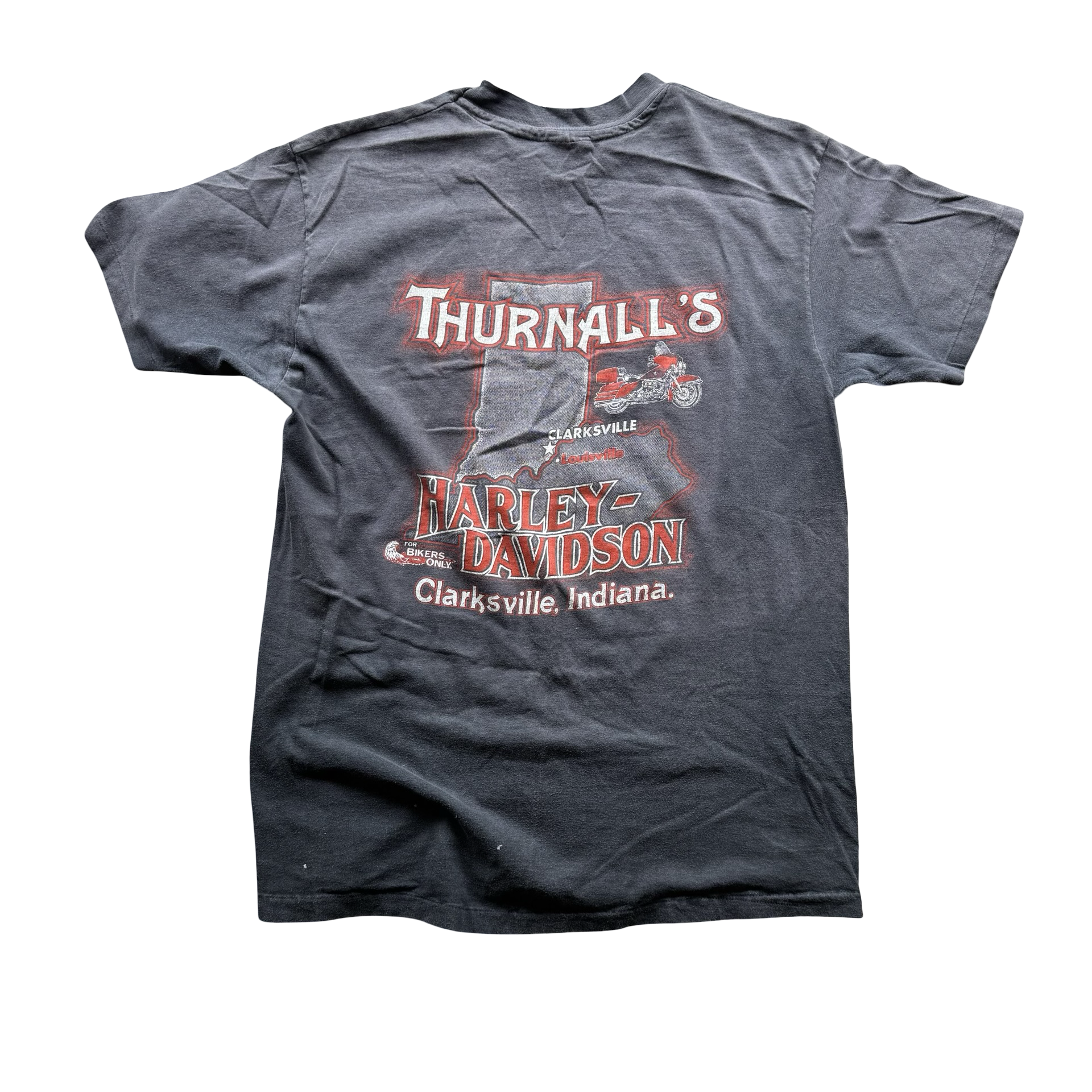 80’s Harley Davidson Racing Team Sun Faded Tee Size XL