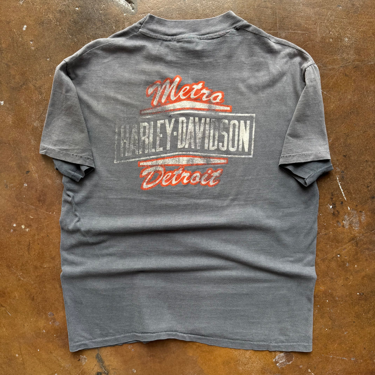 80’s Harley Wing Emblem Sun Faded Tee (L)