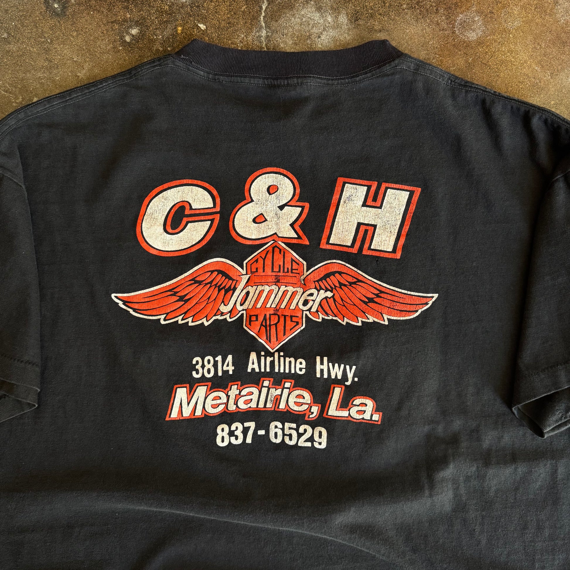 80’s 3D Emblem Eagle Cycle Jammer Tee (XL)