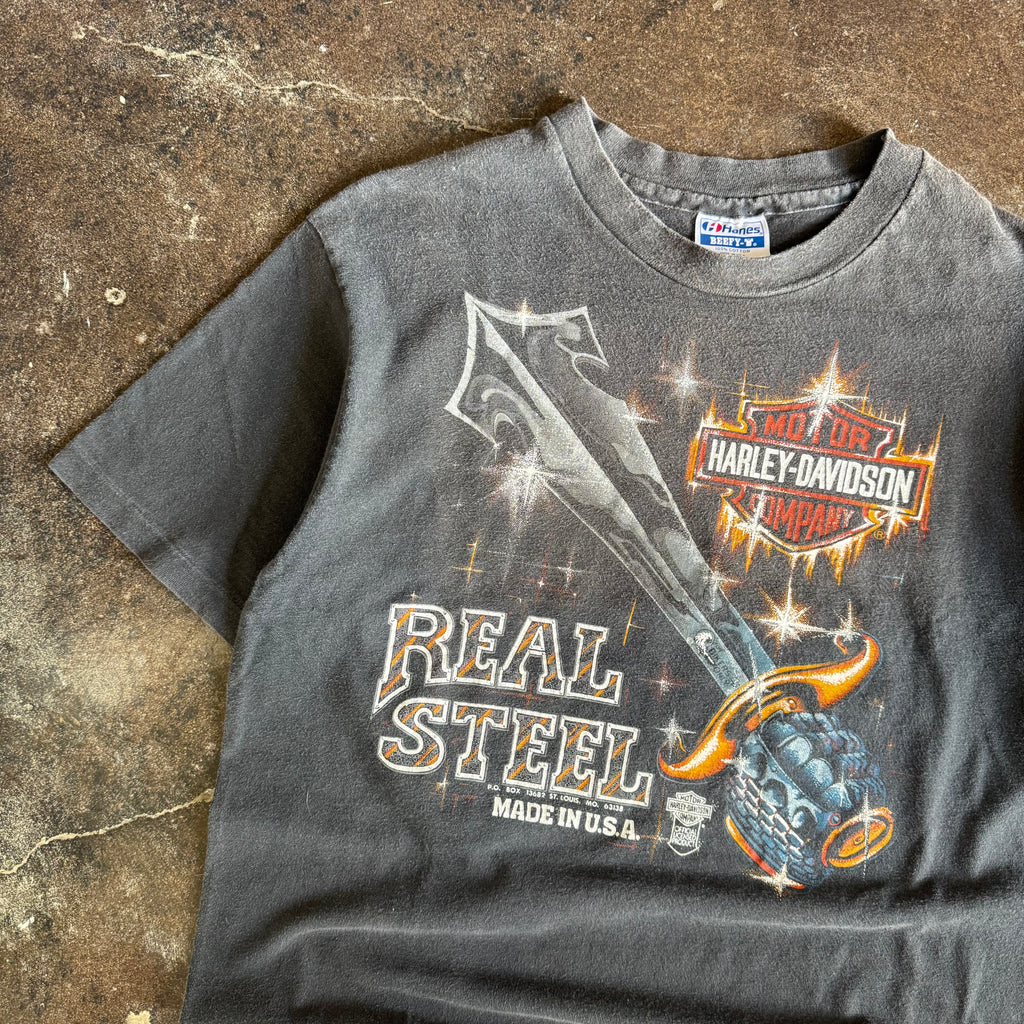 80’s Harley “Real Steel” NY Tee (L)