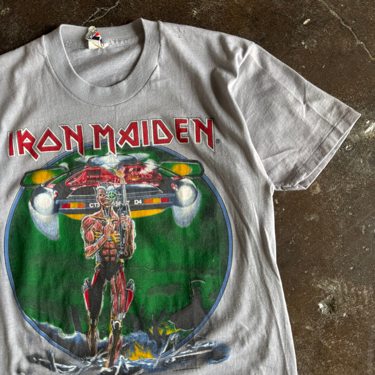 80’s Iron Maiden Eddie Lives Band Tour Tee (M)