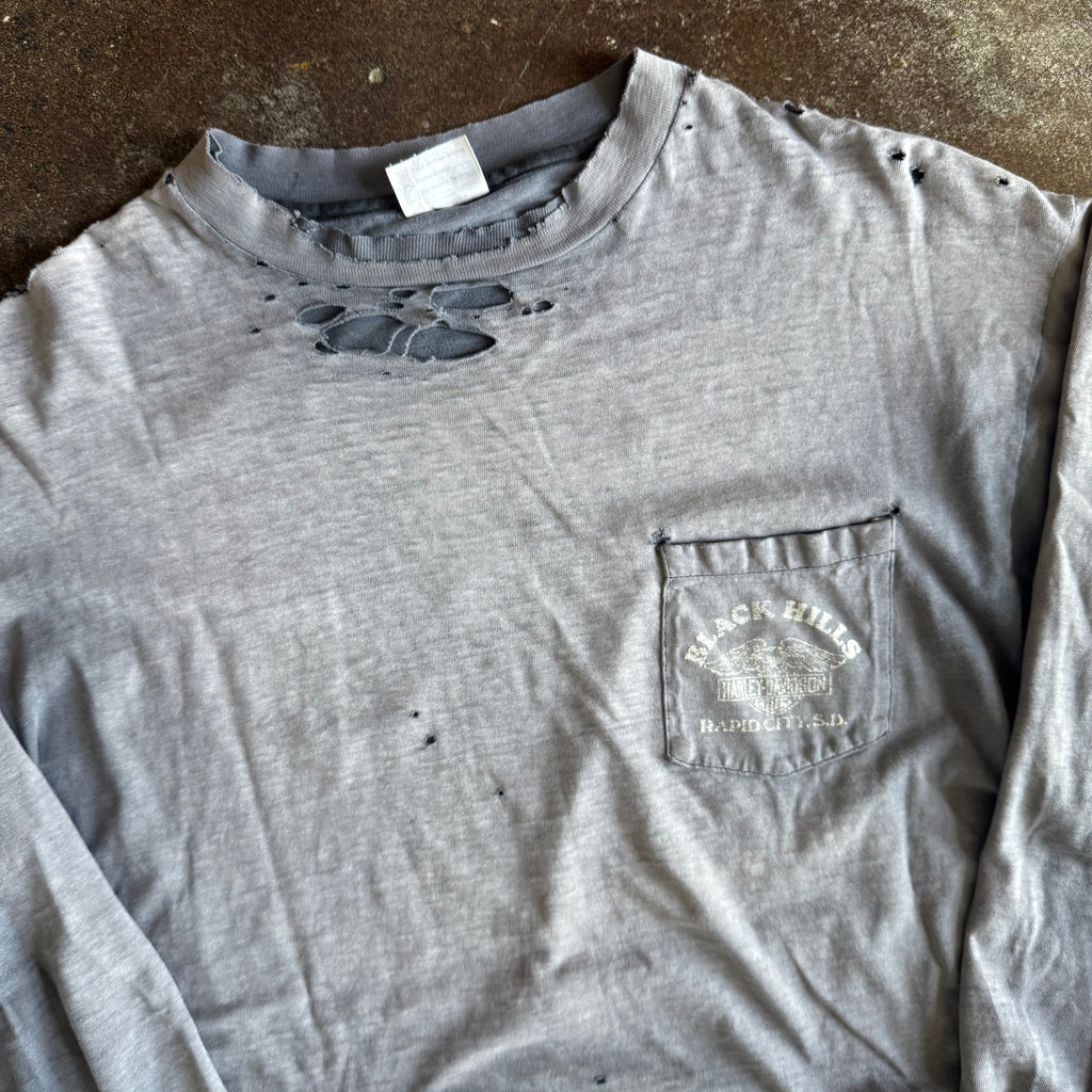 80’s Harley Real Steel Faded & Thrashed Longsleeve (XL)
