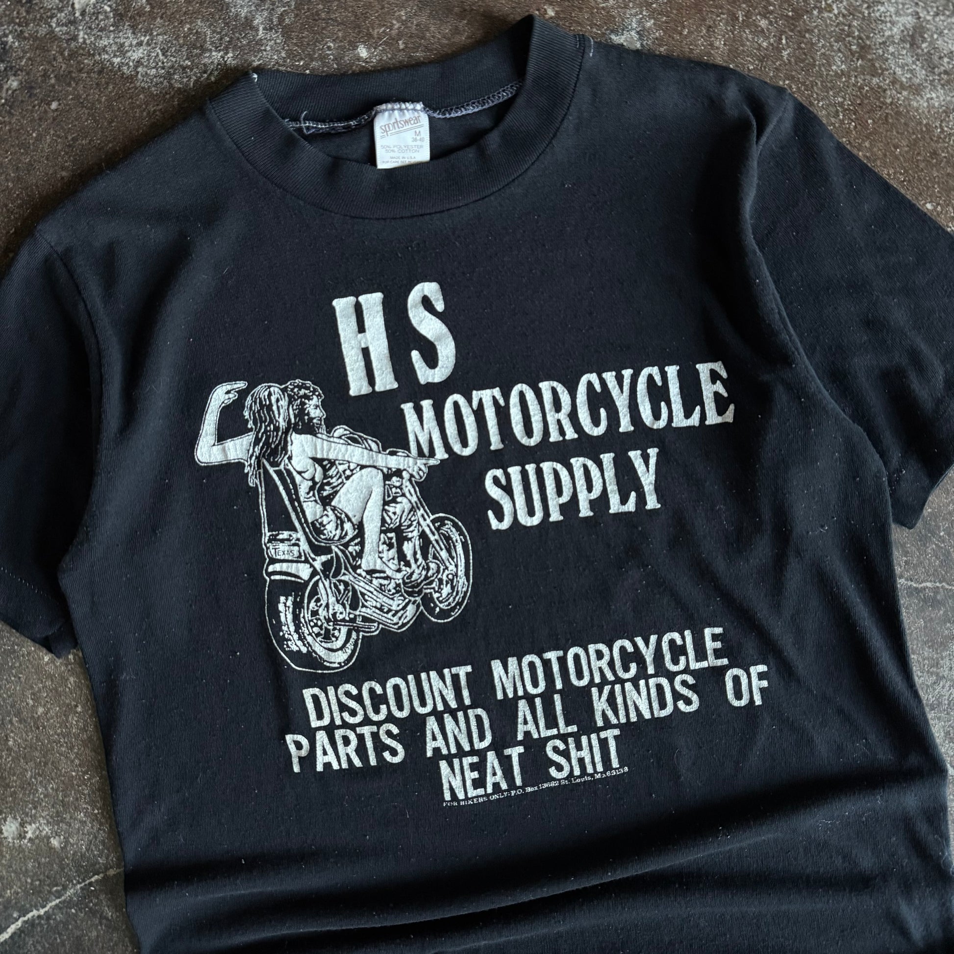 80’s HS Motorcycle Supply “For Bikers Only” Tee (M)