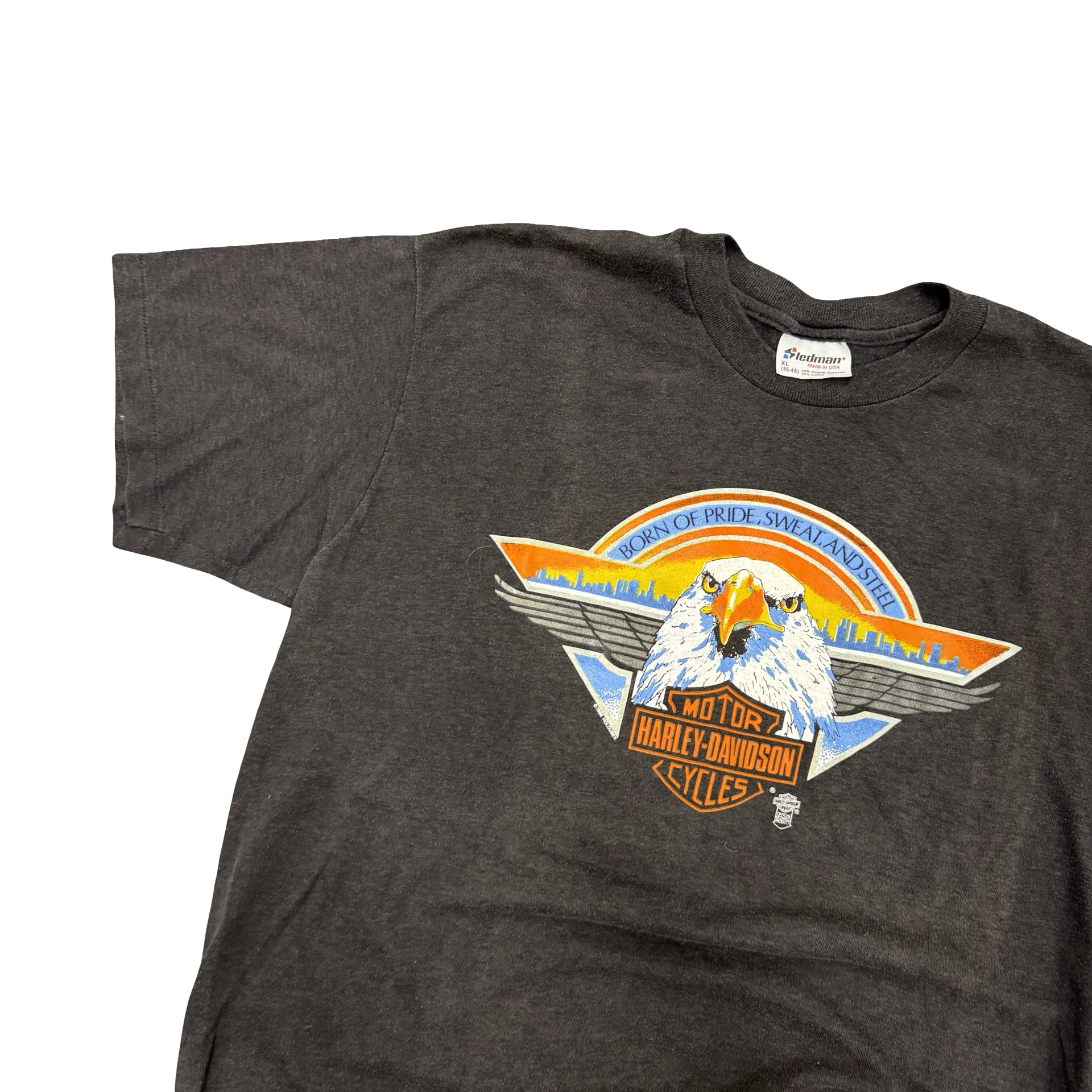 80’s Pride Sweat & Steel Harley Tee Size XL