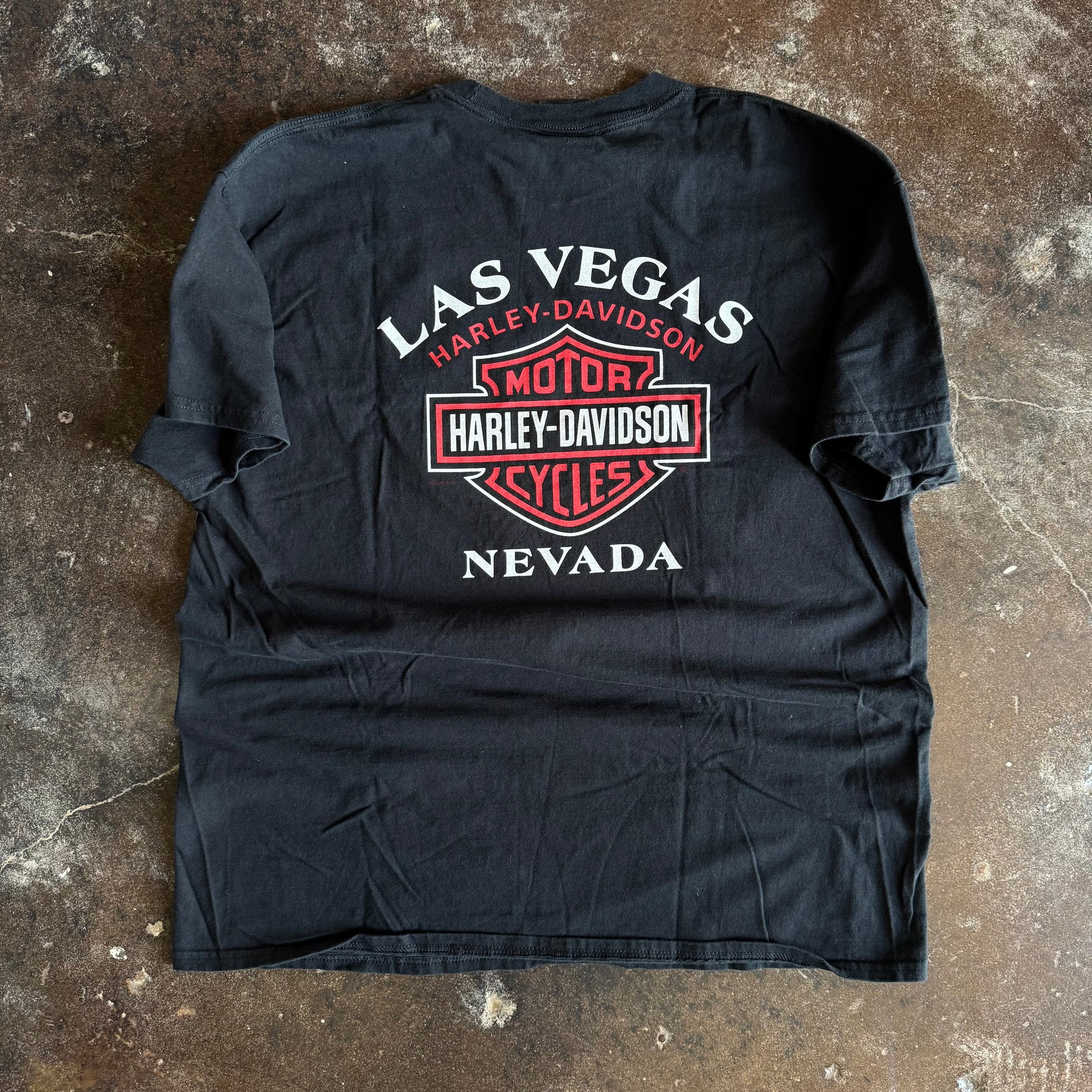 Y2K Harley Flaming Clown Las Vegas Tee (L)