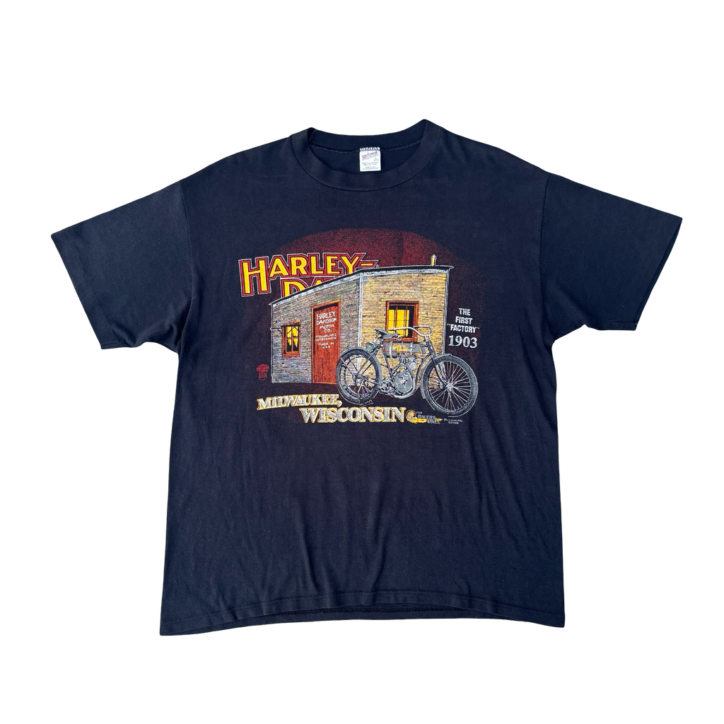 80’s Harley Davidson First Factory Milwaukee Tee Size L