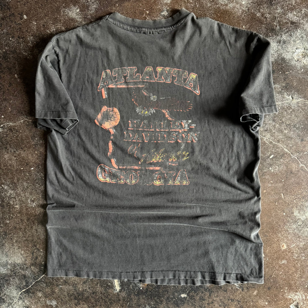 90’s Harley Night Flight Sun Faded Tee (L)