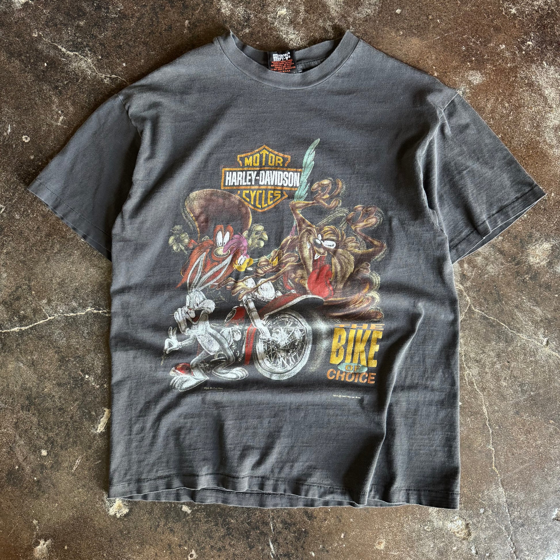 90’s Harley Looney Tunes Sun Faded NY Tee (L)
