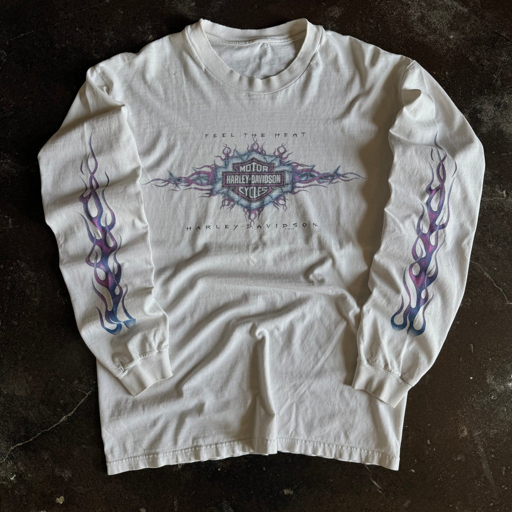 90’s Harley Feel The Heat Purple Flame Longsleeve (L)