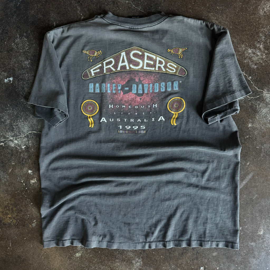 90’s Harley “No Worries” Australia Sun Faded Tee (L)