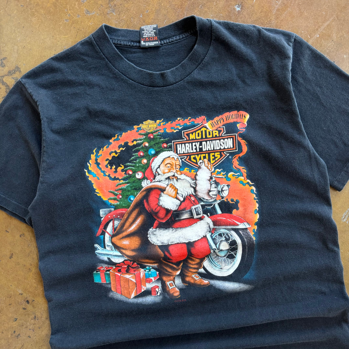 90’s Harley Happy Holidays Santa Tee (L)