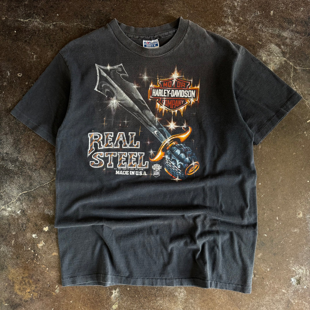 80’s Harley “Real Steel” NY Tee (L)