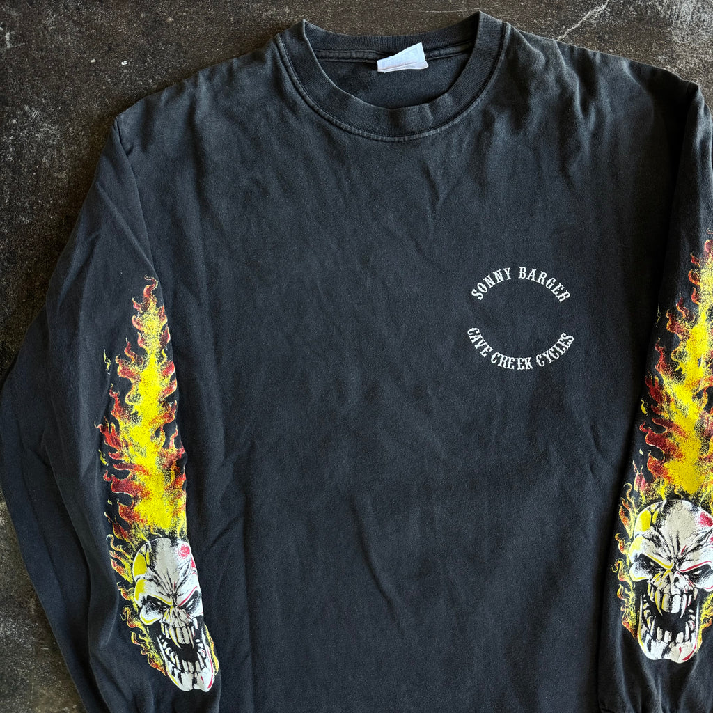 90’s Sonny Barger Cave Creek Flame Longsleeve (M/L)
