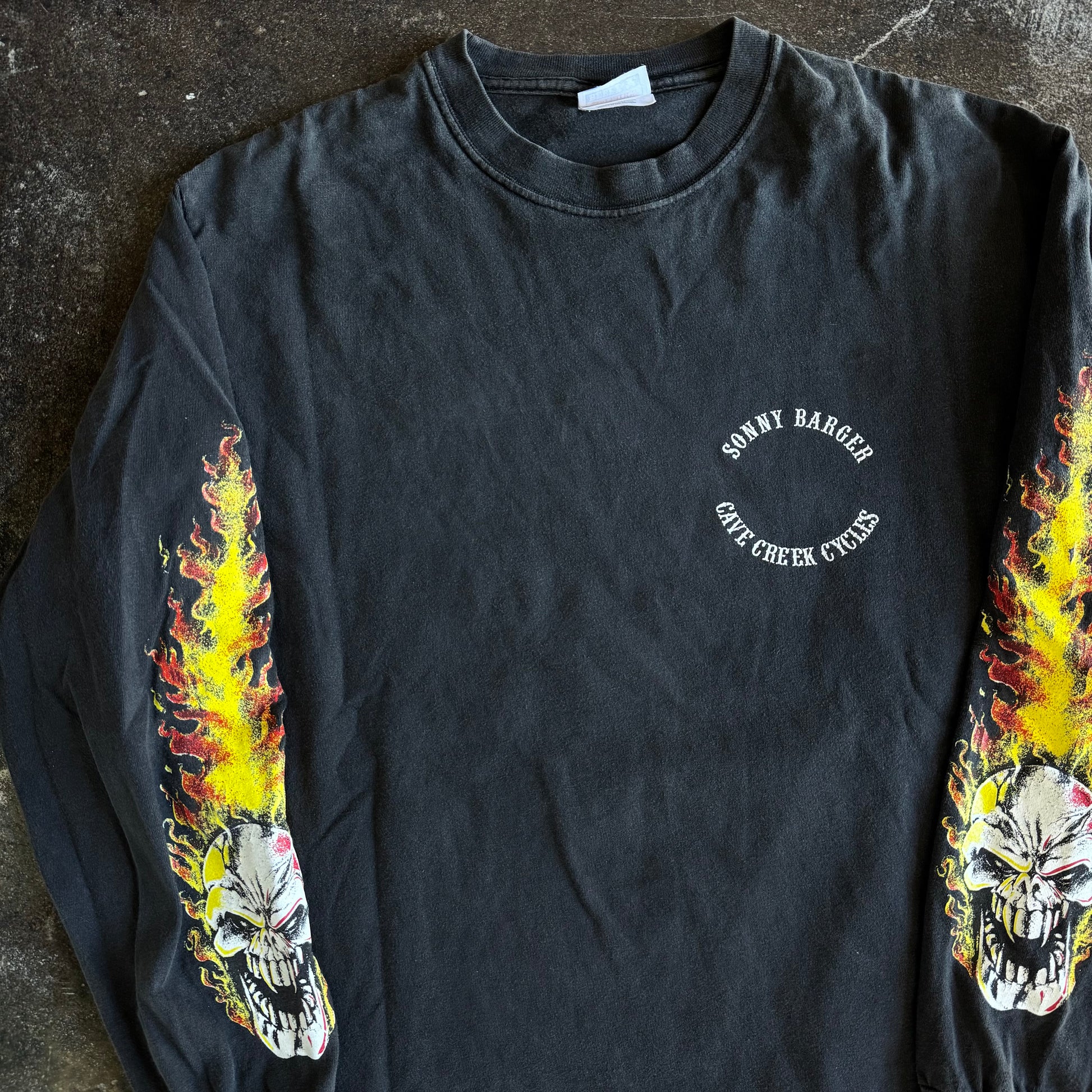 90’s Sonny Barger Cave Creek Flame Longsleeve (M/L)