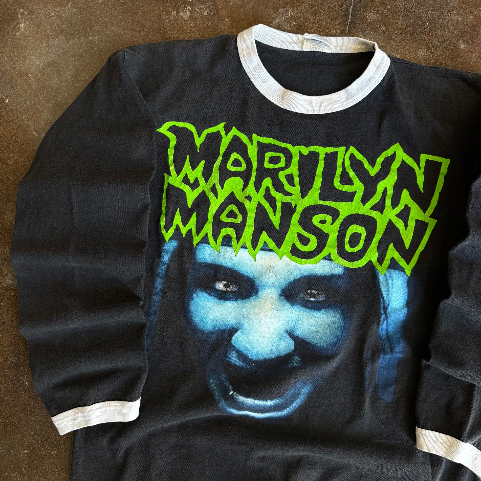 90’s Marilyn Manson Ringer Longsleeve (L)