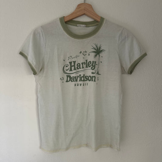 Y2K Women’s Harley Hawaii Ringer Tee Size S