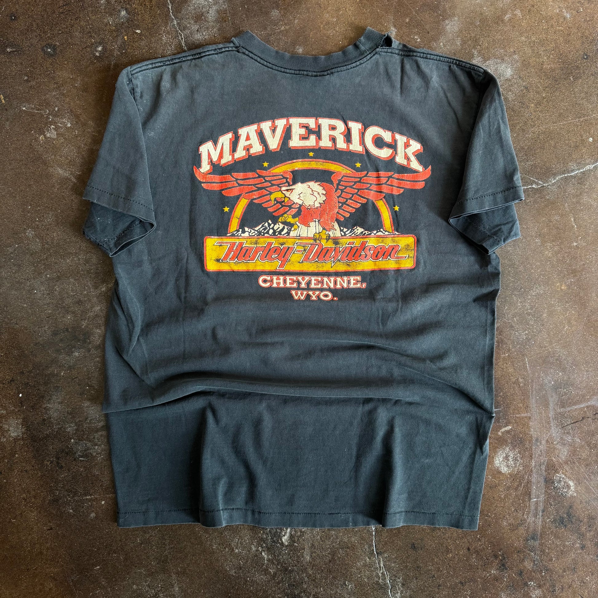 90’s Harley Maverick Sun Faded Tee (L)