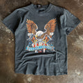 90’s Harley 3D Emblem Rolling Thunder Sun Faded Tee (L)