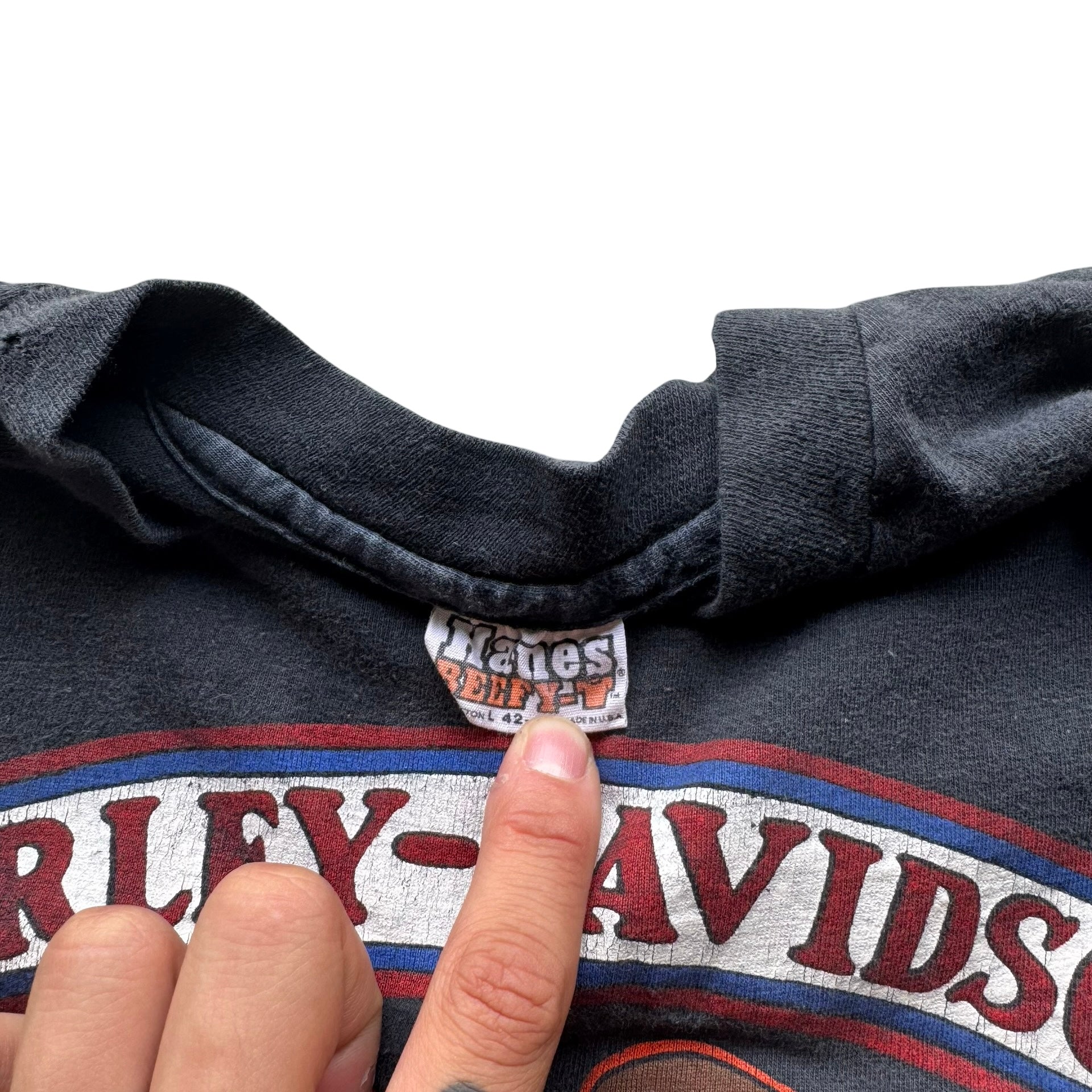 70’s Harley Established Eagle Indiana Tee Size L