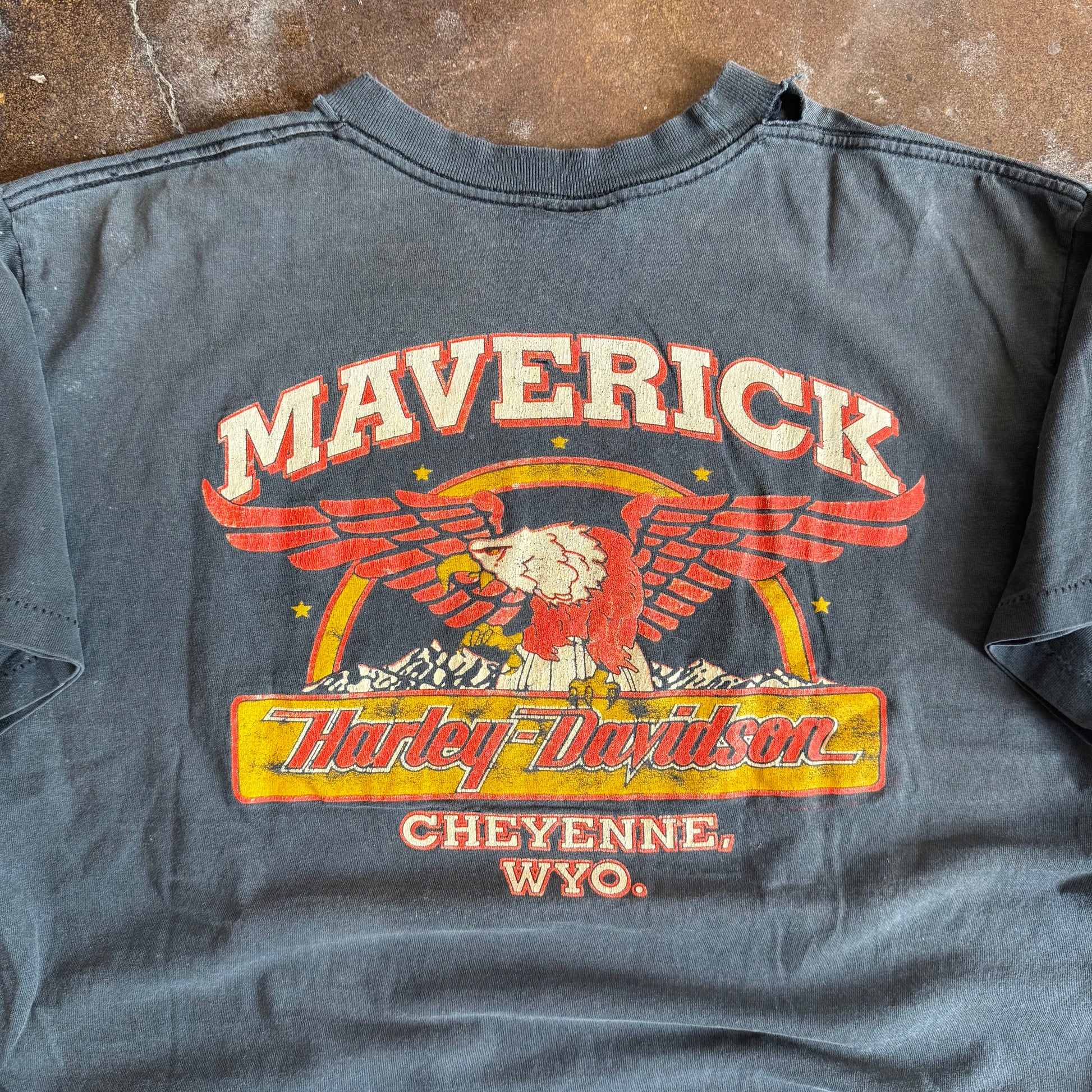 90’s Harley Maverick Sun Faded Tee (L)