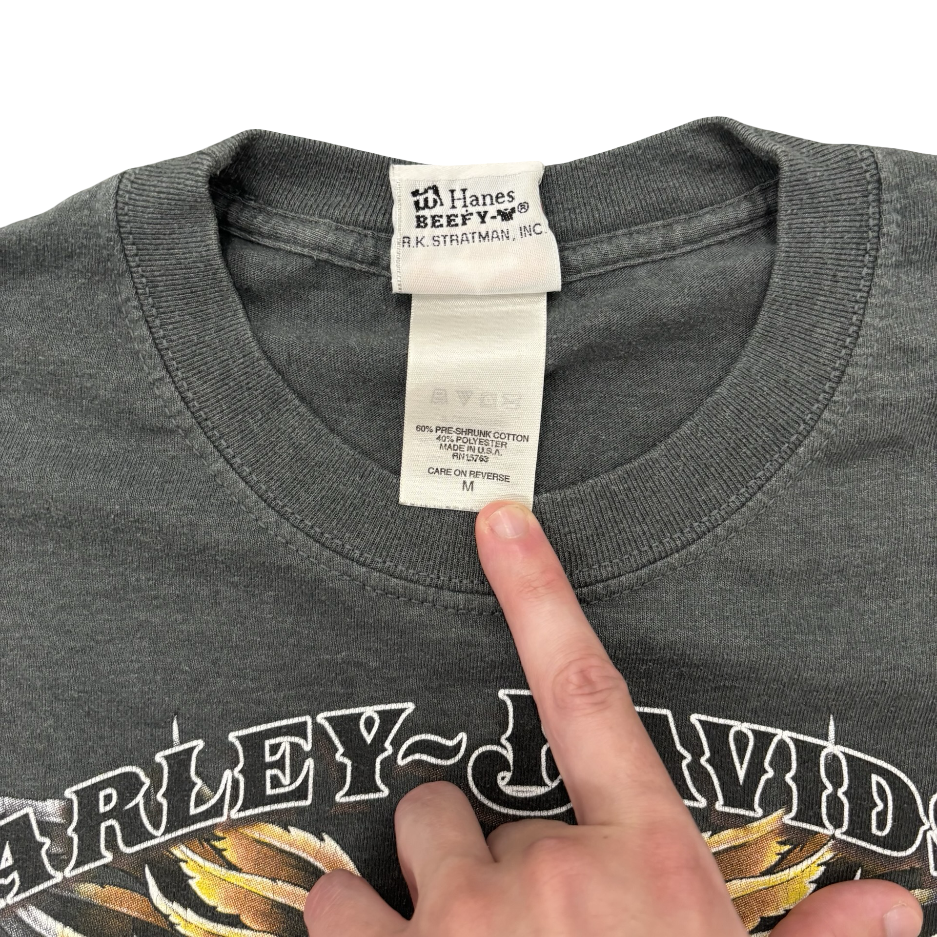 Y2K Harley Twin Angels Longsleeve Tee Size M