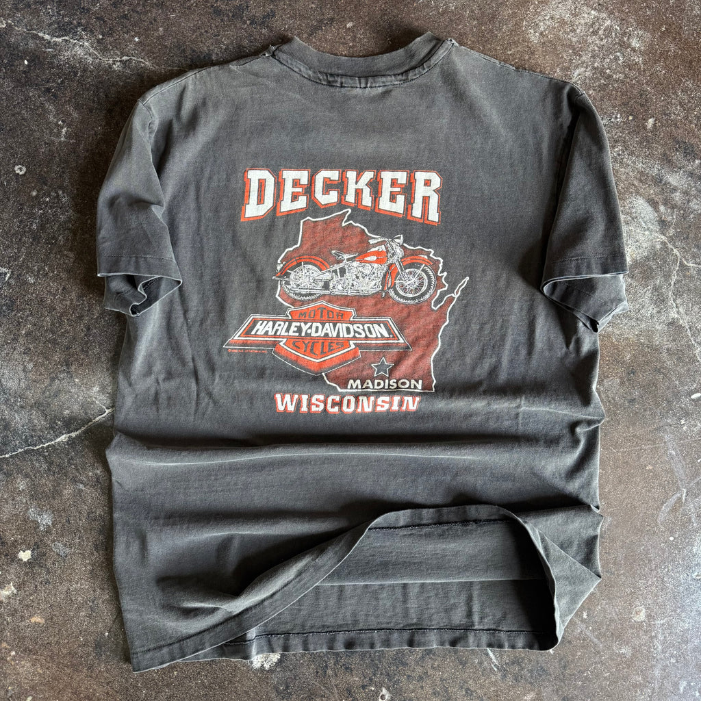 80’s America’s Pride Eagle Harley Faded Tee (L)