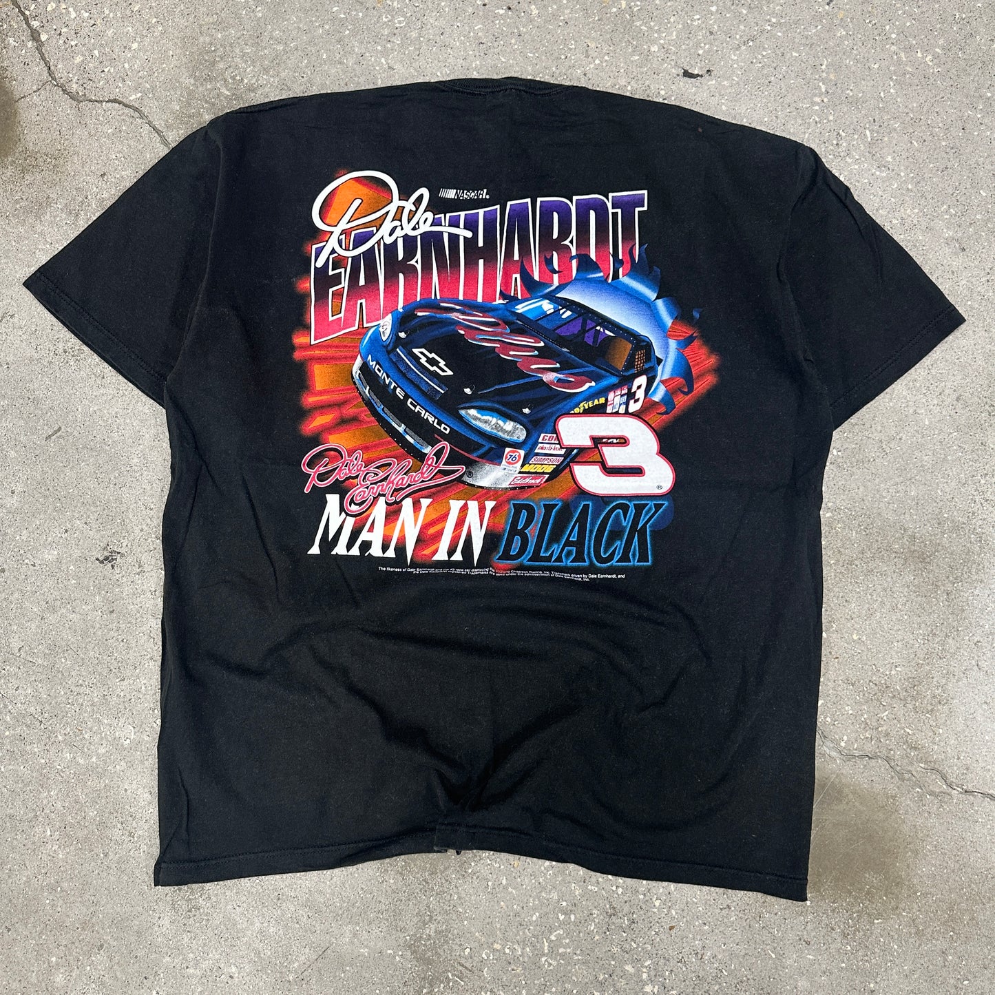 Nascar Dale Earnhardt Man in Black Tee