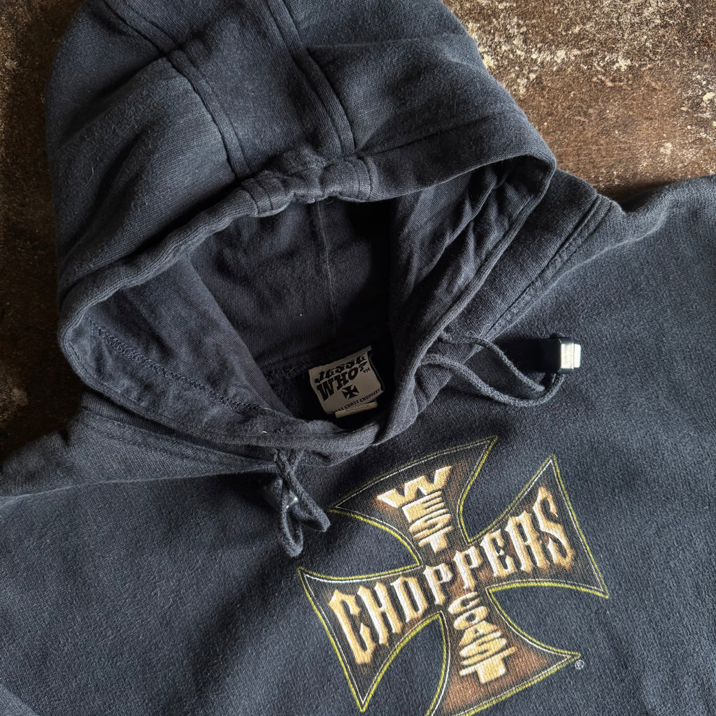 Y2K West Coast Choppers Emblem Hoodie (L)